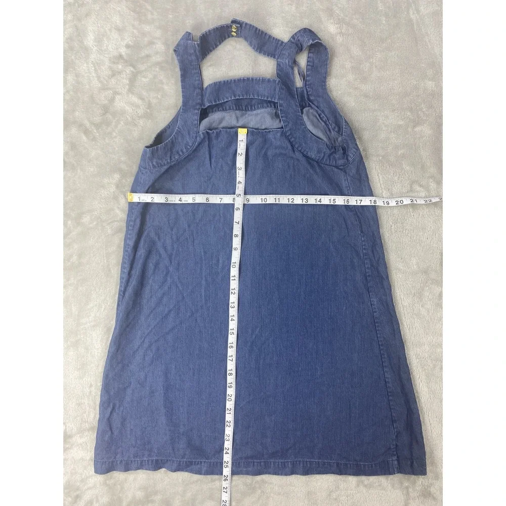 KARRI BLUE Sleeveless Dress Womens Small Blue Denim Lightweight Casual Lyocell - Picture 5 of 7
